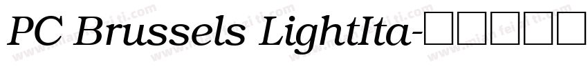 PC Brussels LightIta字体转换